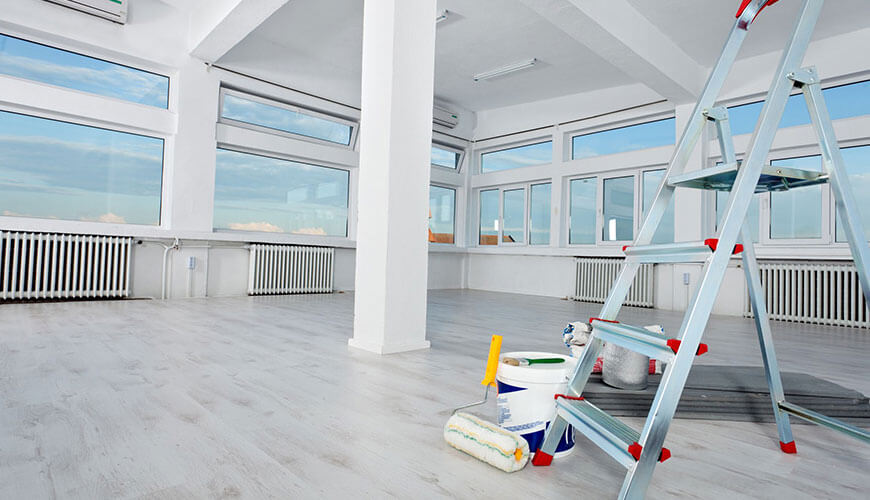 After renovation cleaning services California – freshly cleaned modern interior after construction